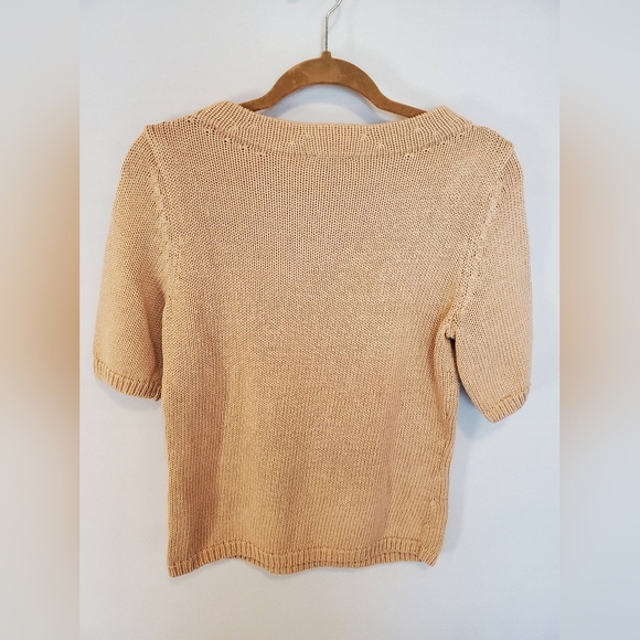 Talbots Womans Tan Ribbed Sweater - Picture 8 of 10